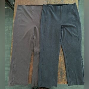 lululemon Ribbed Ankle flare Pants - Gray and Brown